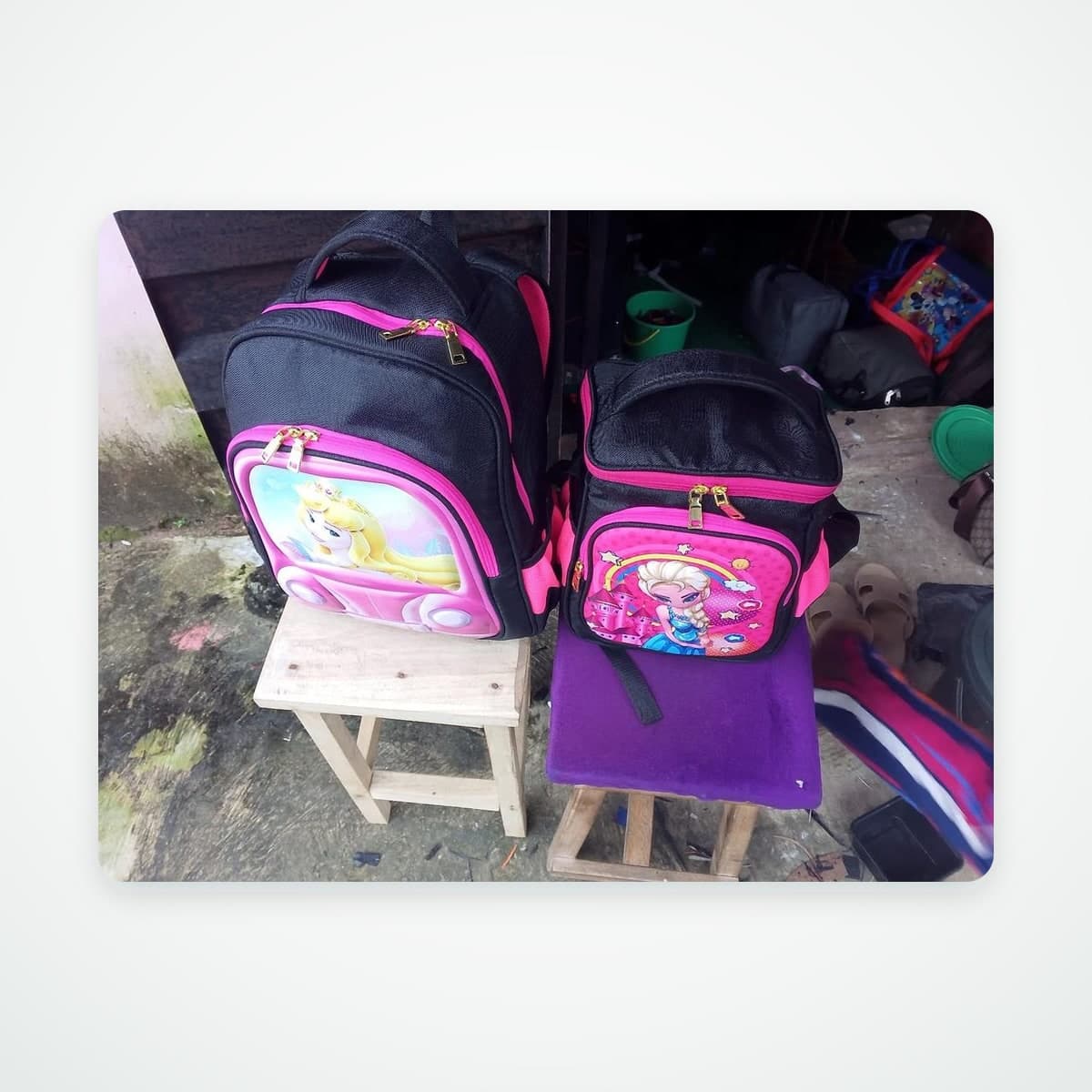 Lunch bag and school bag